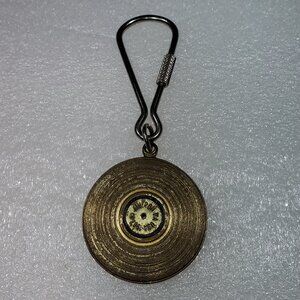 AIM LP ( LONG PLAYING) RECORD KEY RING KEEPER, SOLID BRASS, 1987, PGH PA, USA